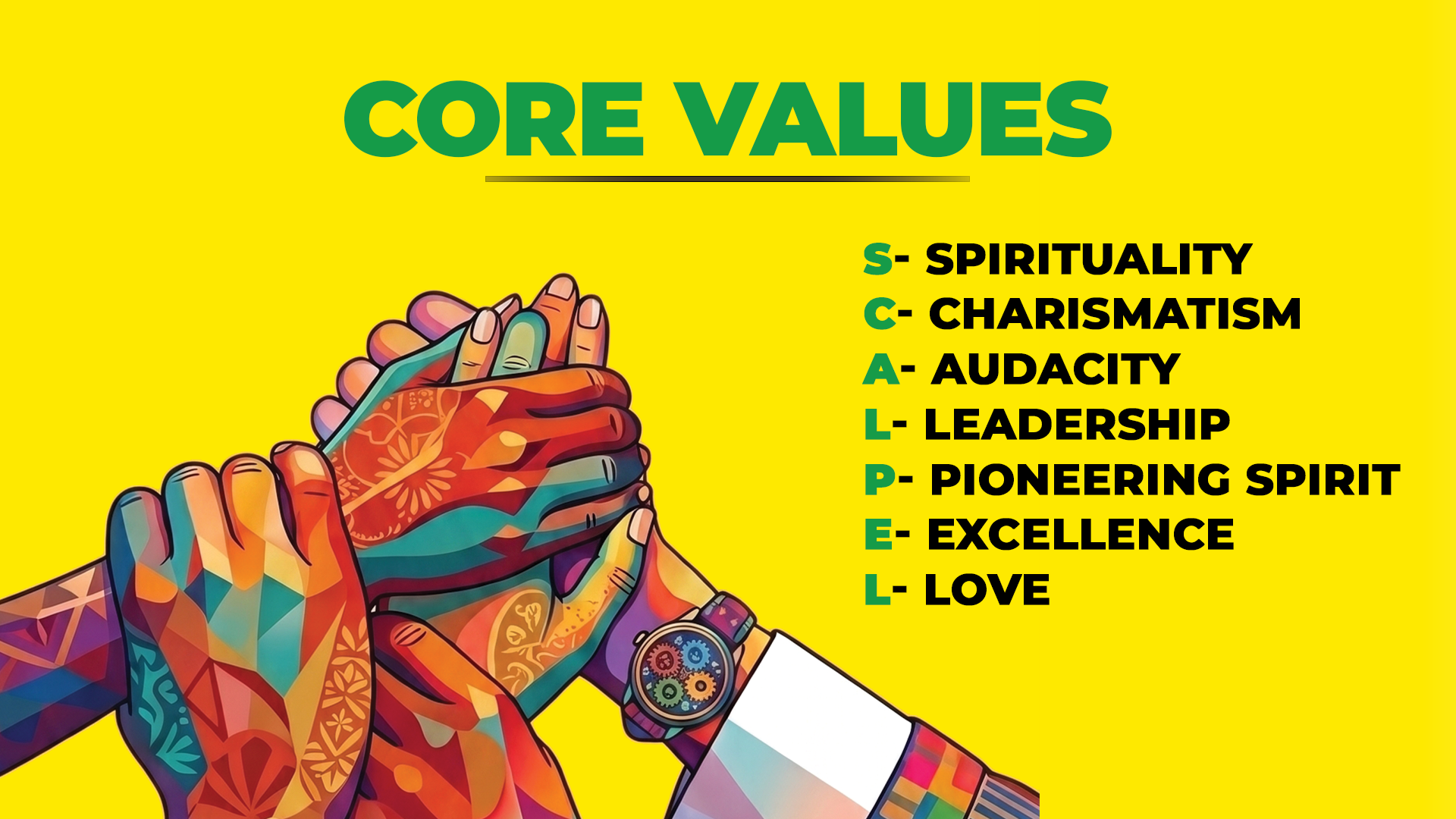 Core Values Flyer