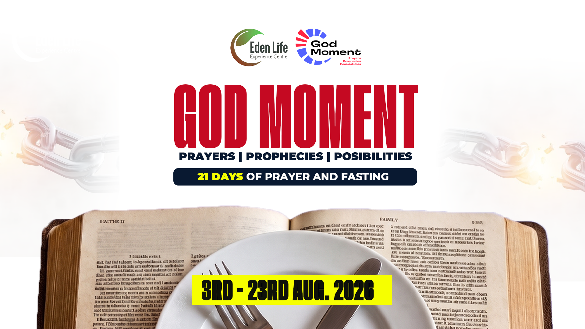 God Moment 21 Days Fasting Flyer